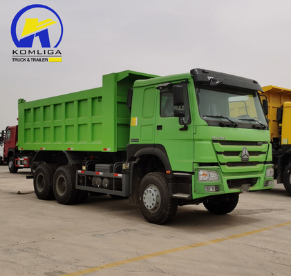 351-450hp Sinotruck HOWO 中古 6X4 20cbm ハイバホイストダンプトラック