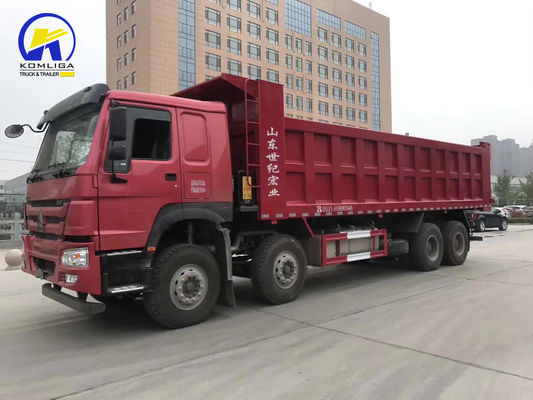 / 中古 8X4 12ホイール Sinotruk HOWO ティッパー トラック DOT 認証とカスタマイズされた要求