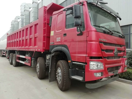 中古 シノトラック 8X4 12ホイール HOWO ティッパー 1 スリーパーとAC付き用ダンプトラック
