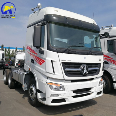 6X4 駆動車 北ベンツ トラクターヘッド トラック 400L アルミ合金燃料タンカー