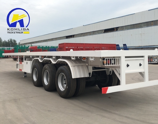 40tons 3軸 40FT コンテナ フラットベッド半トレーラー