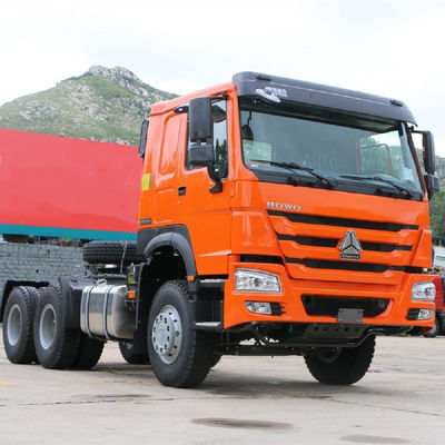 シノトルク HOWO 6X4 トレーラーヘッド トラック価格 9 トンの前軸 6800*2500*3200mm
