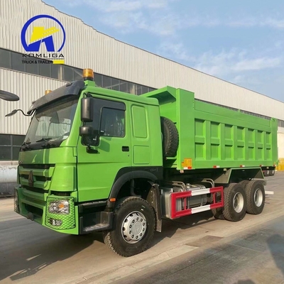 フロントリフティングスタイル 20立方メートル シノトラック HOWO ダンプトラック LHD/Rhd ドライバーホイール