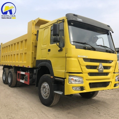 6X4 371HP Sinotruck HOWO ダンプトラック ラジアルタイヤ設計と高容量エンジン