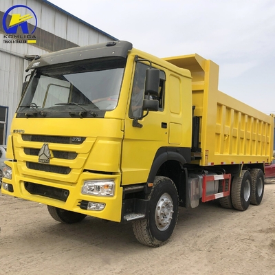 6X4 371HP Sinotruck HOWO ダンプトラック ラジアルタイヤ設計と高容量エンジン