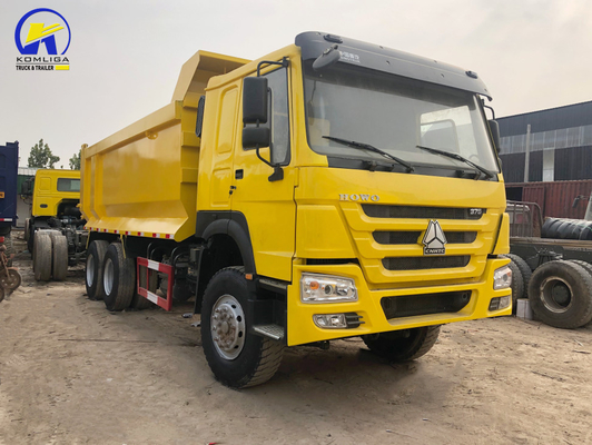 6X4 371HP Sinotruck HOWO ダンプトラック ラジアルタイヤ設計と高容量エンジン