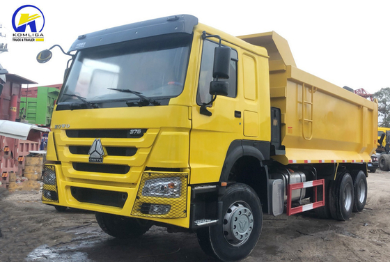 6X4 371HP Sinotruck HOWO ダンプトラック ラジアルタイヤ設計と高容量エンジン