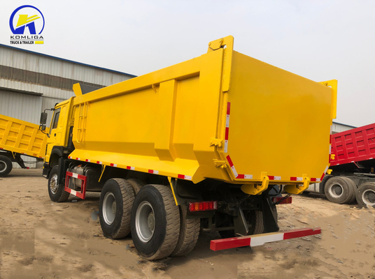 6X4 371HP Sinotruck HOWO ダンプトラック ラジアルタイヤ設計と高容量エンジン
