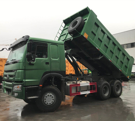 6X4 HOWO Sinotruk 371 ダンパートラック Zf8118ステアリングシステムとISO認証