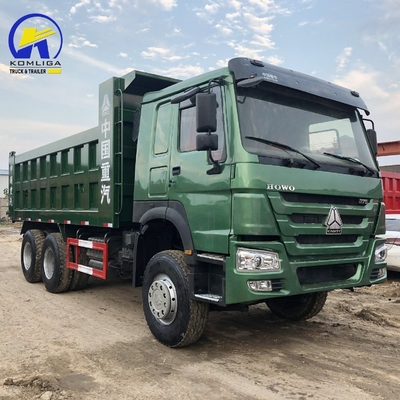 耐久性シノトルクHOWO 中古 371/375HP 40tダンプトラック 6X4 20立方体ティッパーペイロード