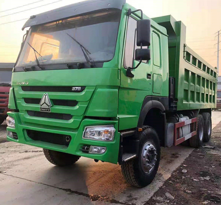 耐久性シノトルクHOWO 中古 371/375HP 40tダンプトラック 6X4 20立方体ティッパーペイロード