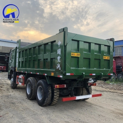 耐久性シノトルクHOWO 中古 371/375HP 40tダンプトラック 6X4 20立方体ティッパーペイロード