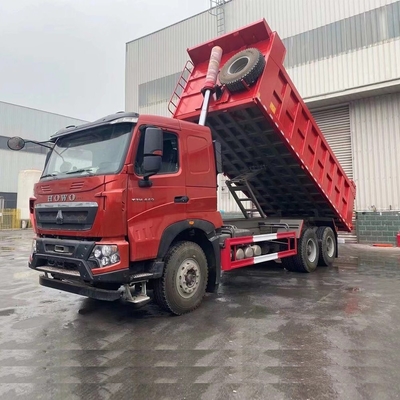 中古のシノトルク HOWO 6X4 ダンプトラック ユーロ2 排気基準とHc16 後部軸