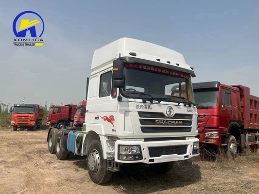 Shacman 6X4 トラクター トレーラー ヘッド トラック 後ろ軸男 16 トン 2 段階減速装置