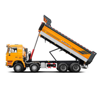 12ホイールシャックマン 8X4 ダンプティッパートラック 375HPの馬力と10 1スペアタイヤ