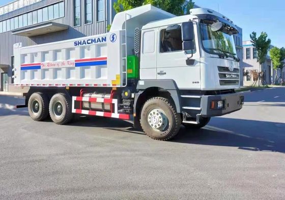 6X4 重荷シャックマン ティッパー トラック 9トンの負荷容量を持つダンプ トラック 前軸