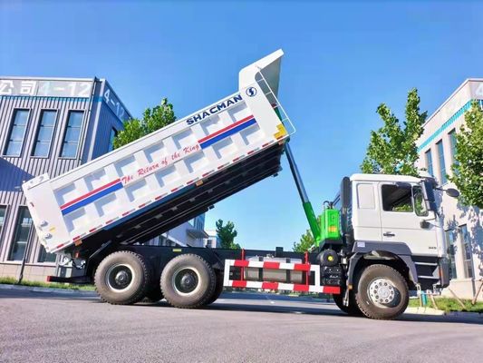 6X4 重荷シャックマン ティッパー トラック 9トンの負荷容量を持つダンプ トラック 前軸