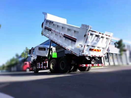 6X4 重荷シャックマン ティッパー トラック 9トンの負荷容量を持つダンプ トラック 前軸