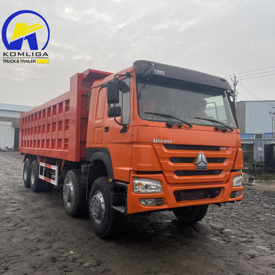 351-450hp Sinotruk HOWO 8X4 50t 負荷容量 フロントリフティングダンプトラック