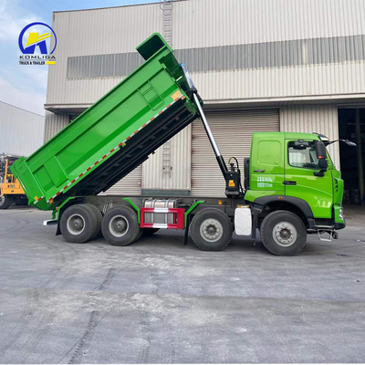 黄色 11500*2500*3400mm HOWO シノトラック 8X4 371HP 400HP 430HP ターパーダンプ 重型トラック