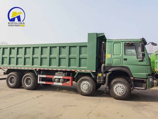 黄色 11500*2500*3400mm HOWO シノトラック 8X4 371HP 400HP 430HP ターパーダンプ 重型トラック