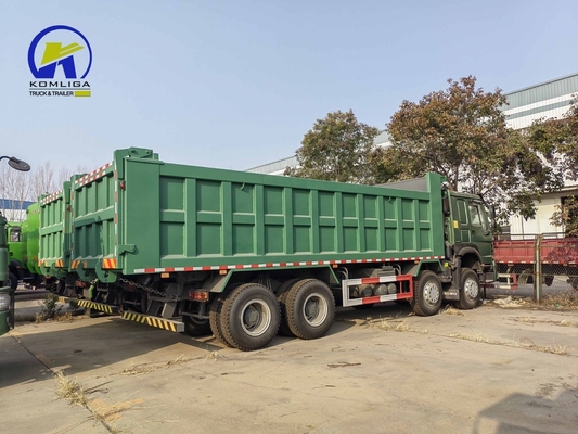 黄色 11500*2500*3400mm HOWO シノトラック 8X4 371HP 400HP 430HP ターパーダンプ 重型トラック
