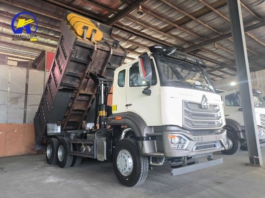 430HP Sinotruck Hohan HOWO 6X4 サウジアラビア向けダンプ/ティッパートラック 2023年 赤席 ≤5
