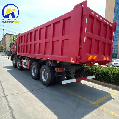 / 中古 8X4 12ホイール Sinotruk HOWO ティッパー トラック DOT 認証とカスタマイズされた要求