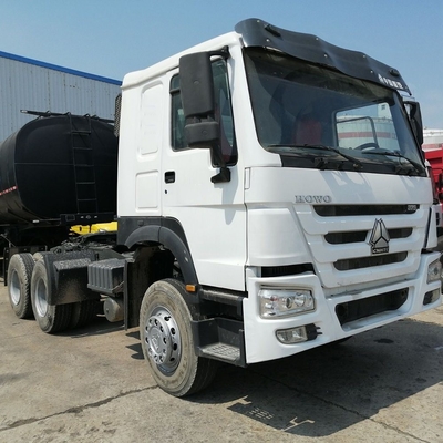 中古 シノトラック HOWO 6X4 10ホイール 375HP ホワイト トラクター トラックヘッド