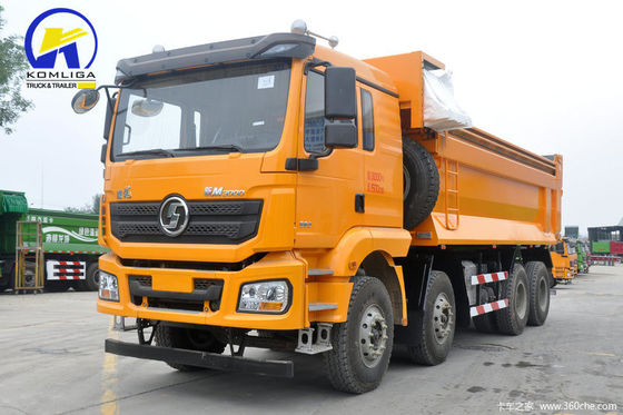 GCC認定フロントリフティングスタイルのダンピングタイプ Shacman H2000 8X4 重荷ダンピングトラック