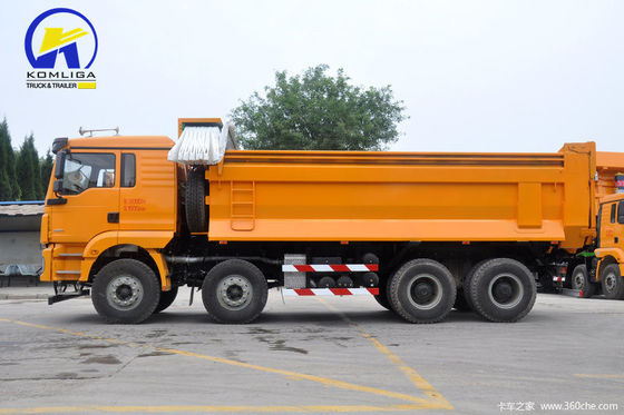 GCC認定フロントリフティングスタイルのダンピングタイプ Shacman H2000 8X4 重荷ダンピングトラック