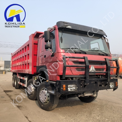 レッド8X4 トラック 371HP 375HP 400HP 420HP シノトラック 重荷 トピック ティッピング ティッパー ダンパー 中古 ダンプ トラック と HOWO トラック アフリカ市場