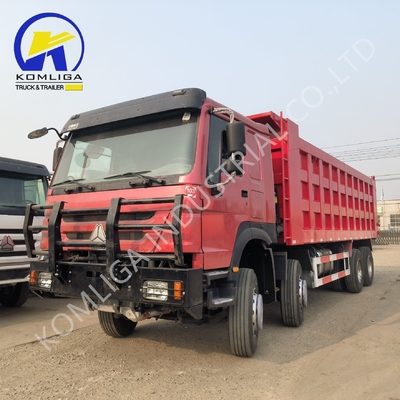 レッド8X4 トラック 371HP 375HP 400HP 420HP シノトラック 重荷 トピック ティッピング ティッパー ダンパー 中古 ダンプ トラック と HOWO トラック アフリカ市場