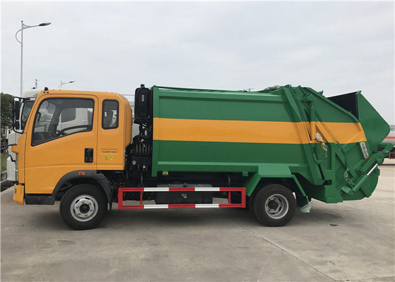 シノ トラック HOWO 4X2 ミニ 5 トン コンパクター ゴミトラック ユーロ2 排放基準のサイズ
