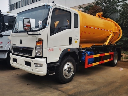 6 輪 4X2 小型 下水ポンプ トラックとタンク材料5-6mm厚の炭素鋼