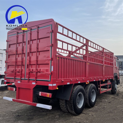 シノトラック HOWO 中古 6X4 10ホイール フェンス トレーラー トラック ドリー フルサイド 壁板 コンテナ 貨物 トラック