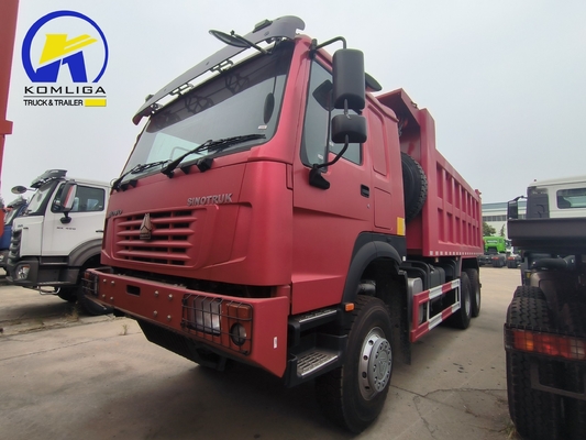 351-450hp ユーロ5 6X4 20-30 トン 重荷 3 軸 10 輪 Sinotruk HOWO 中古 ダンプ トラック