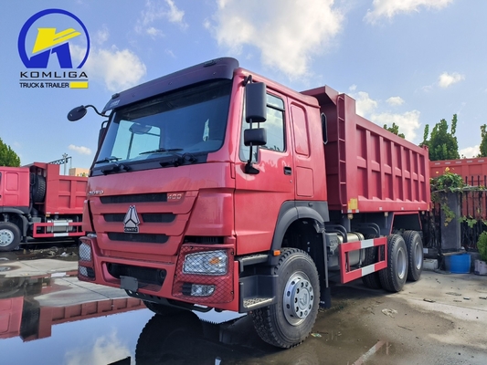 6X4 20-30 トン 重荷 3 アクセル 10 輪 シノトーク HOWO 371HPの古用ダンプトラック
