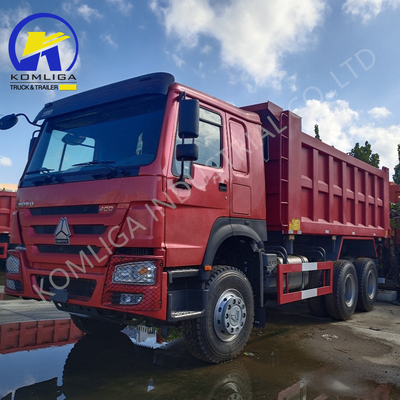6X4 20-30 トン 重荷 3 アクセル 10 輪 シノトーク HOWO 371HPの古用ダンプトラック