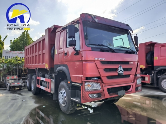 6X4 20-30 トン 重荷 3 アクセル 10 輪 シノトーク HOWO 371HPの古用ダンプトラック