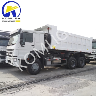 6X4 20-30 トン 重荷 3 軸 10 輪 Sinotruk HOWO 低走行距離のダンプトラック