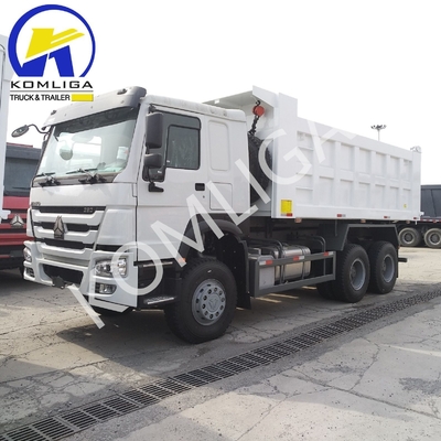 6X4 20-30 トン 重荷 3 軸 10 輪 Sinotruk HOWO 低走行距離のダンプトラック