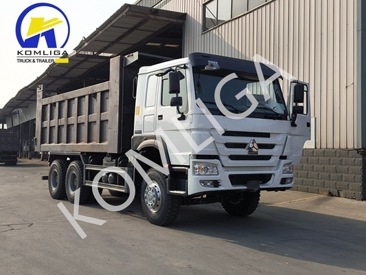 6X4 20-30 トン 重荷 3 軸 10 輪 Sinotruk HOWO 低走行距離のダンプトラック