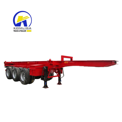 3軸 20FT 40FT コンテナ輸送チャシス 1X20FT コンテナ用の半トレーラー