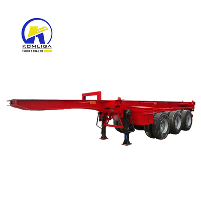 リーフスプリング 30-100 T 利用荷重 40 トン 三軸 20FT コンテナ 配送 スケルトン トレーラー