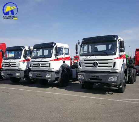 6X4 駆動車 北ベンツ トラクターヘッド トラック 400L アルミ合金燃料タンカー