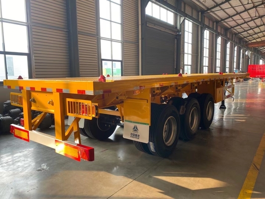 ABSアンチロックブレーキシステム 3軸 40FT 45FT 平面コンテナトレーラー製造