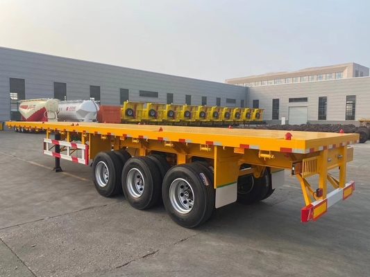 ABSアンチロックブレーキシステム 3軸 40FT 45FT 平面コンテナトレーラー製造