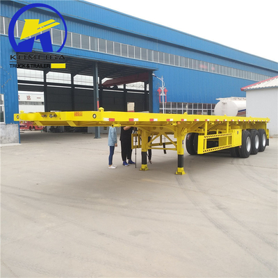 12500×2500×1650mm 3軸 45FTフラットベッドセミトレーラー 4軸 53FTトレーラーコンテナ