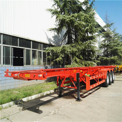 40FT スケルトンセミコンテナトレーラー 13t/16t 軸と 13000x2500x3900mm サイズ